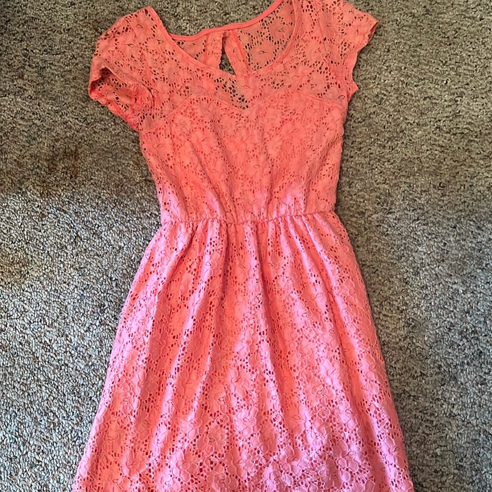 Coral dress